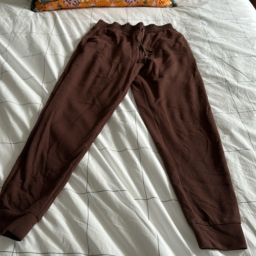 Victoria’s Secret Brown Waffle Jogger